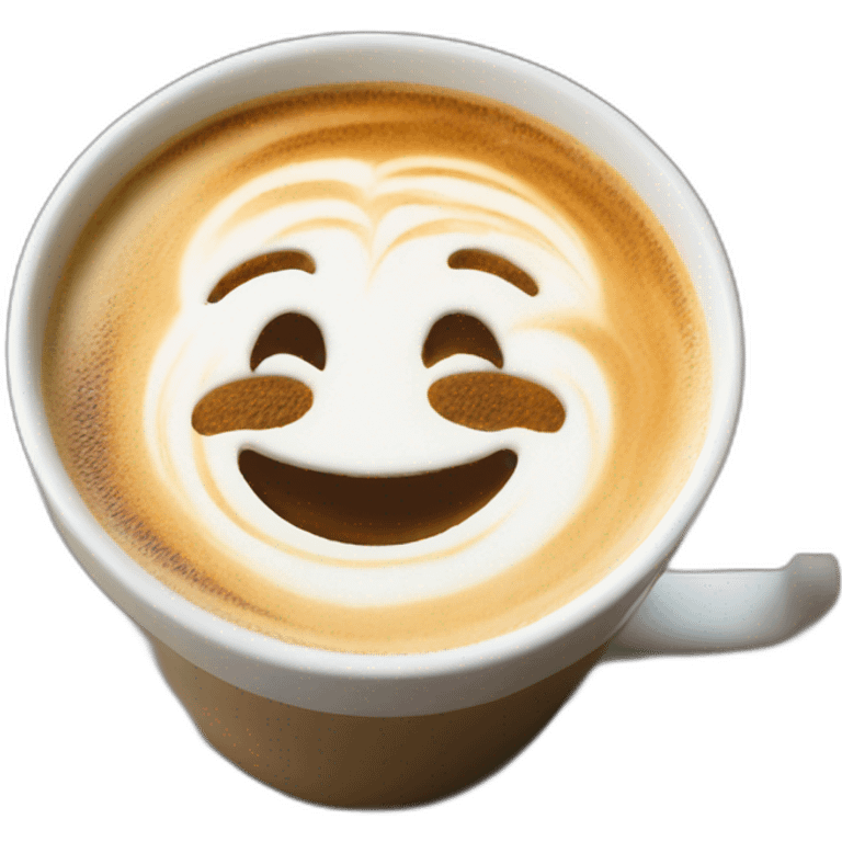 Latte art emoji