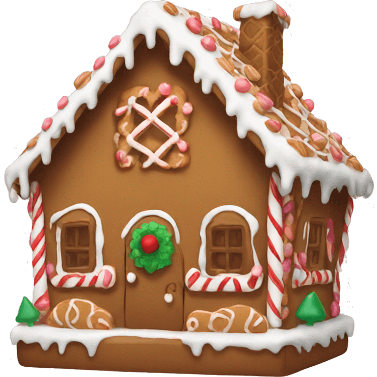 gingerbread house emoji