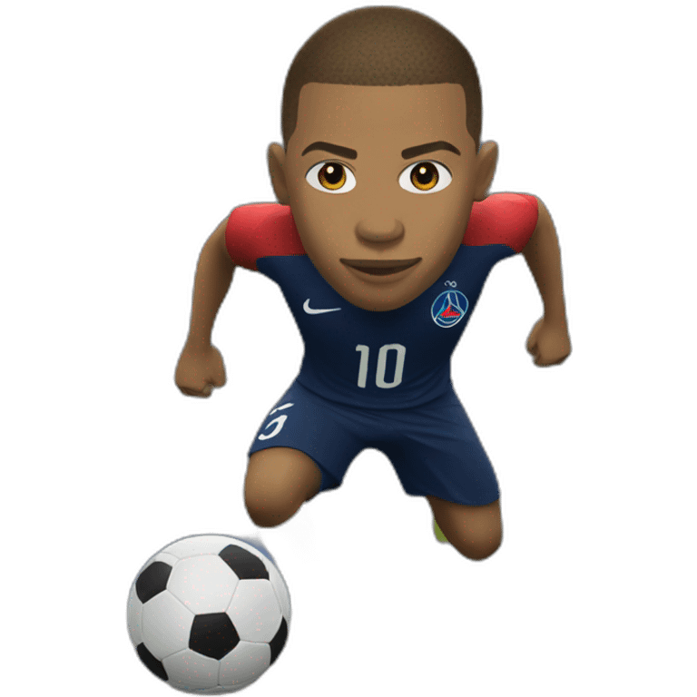 mbappe entrain de faire suii emoji