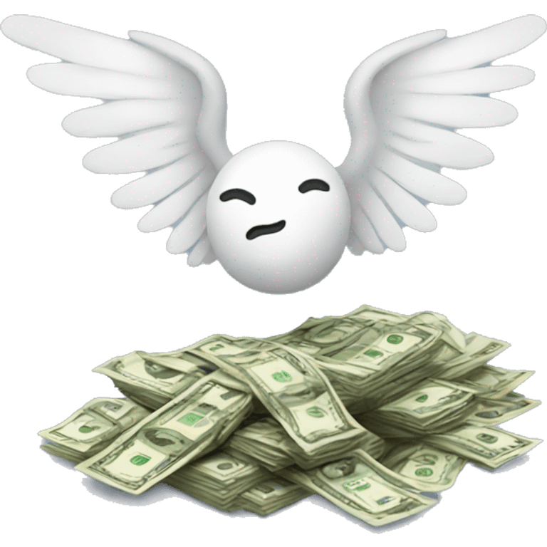 Money with wings emoji