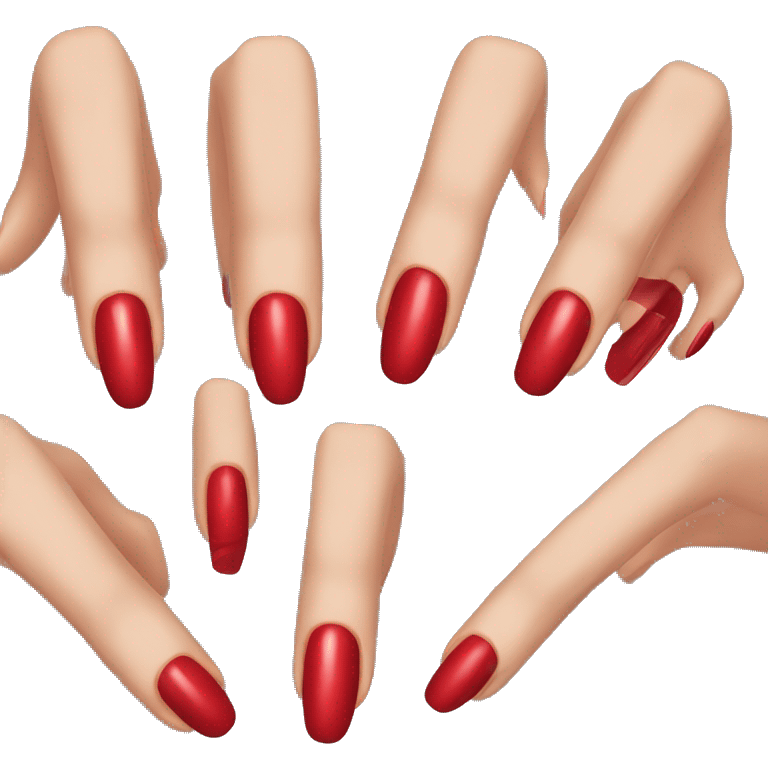 Long red nails emoji