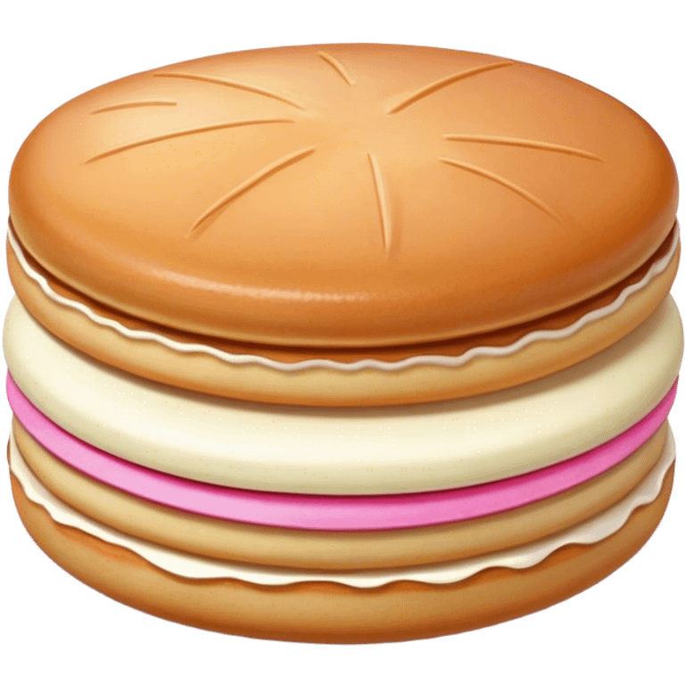 Dorayaki dessert in pink emoji