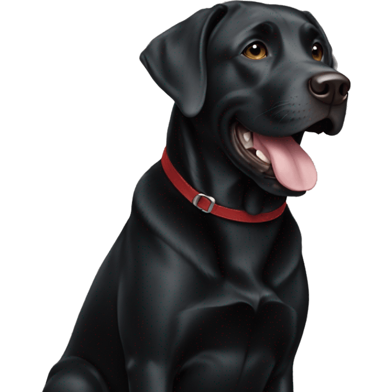 Boy black lab  emoji