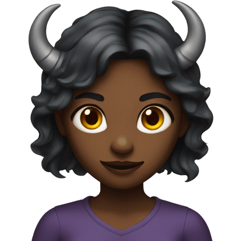 girl with demon horns emoji