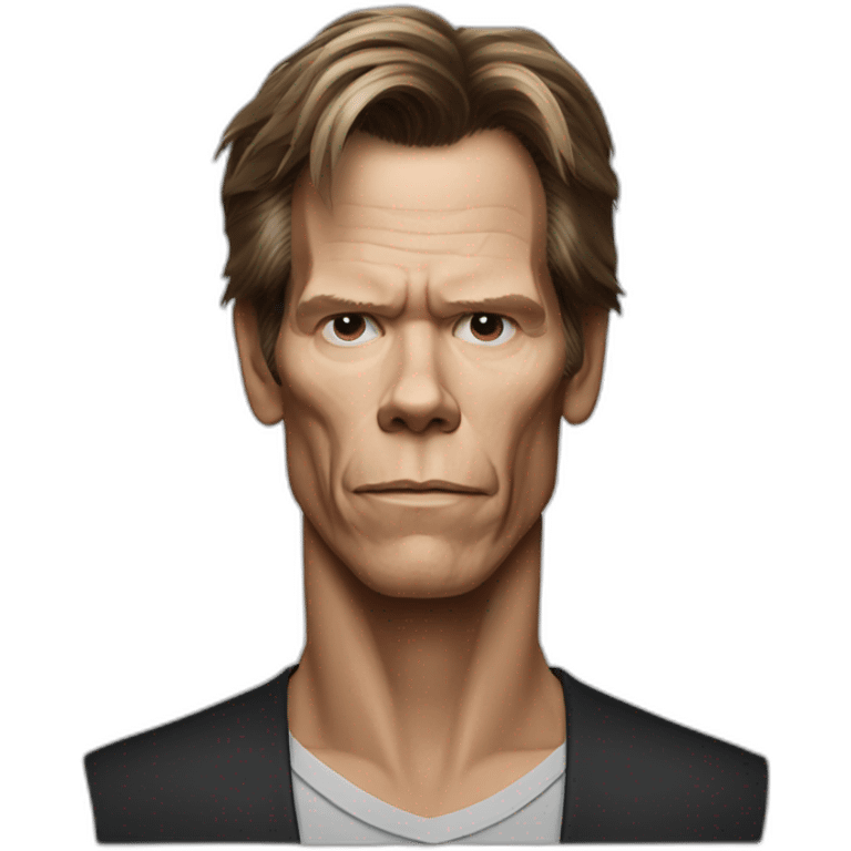 actor kevin bacon serious emoji