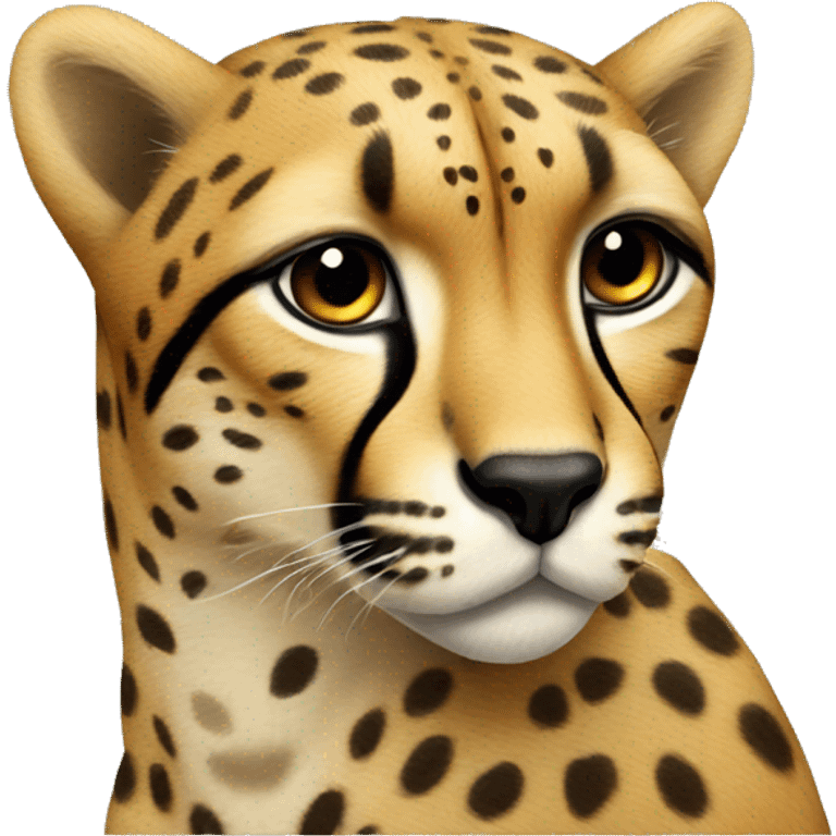 Cheetah with kiss mark emoji