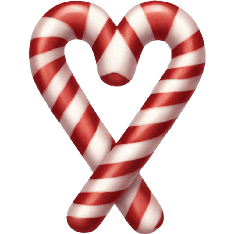 Candy cane heart emoji