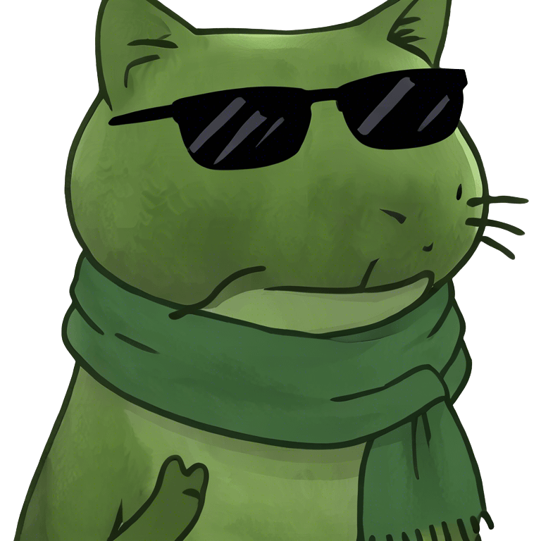 Cat with sunglasses emoji