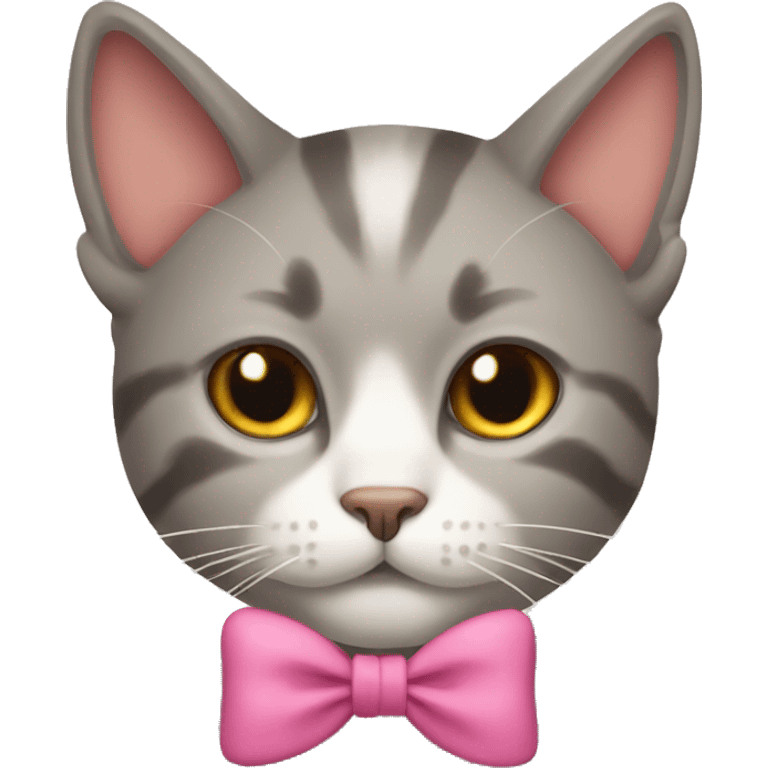 Cat with bow emoji