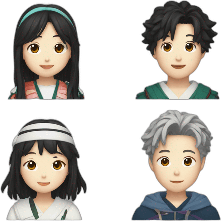 Jimin and Kumiko emoji