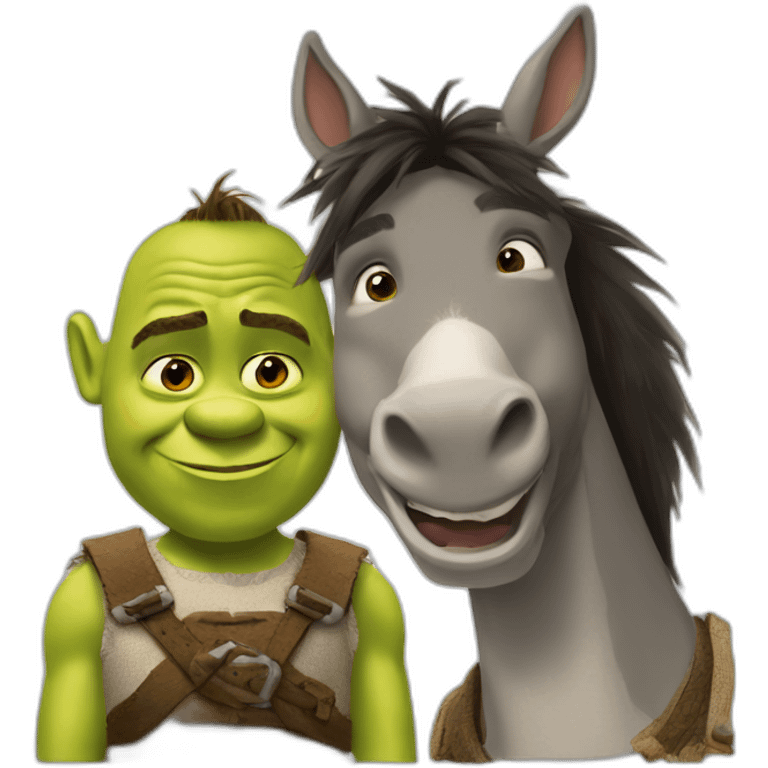 shrek and donkey emoji