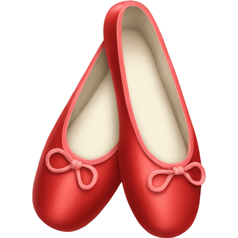 Red ballet shoes emoji