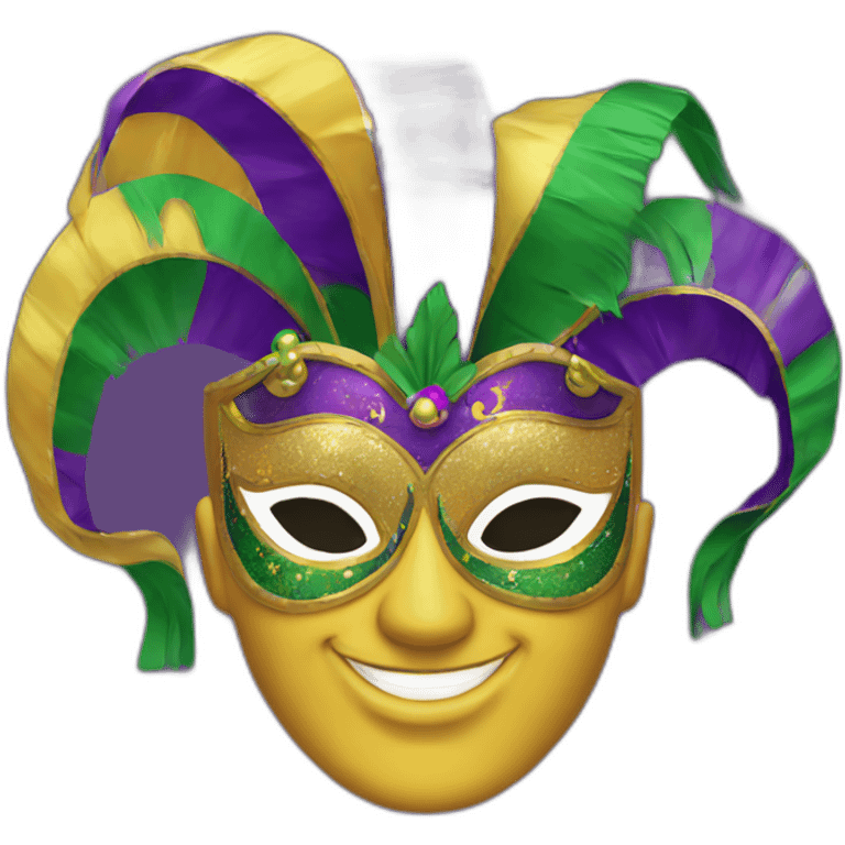 Mardi gras flash emoji