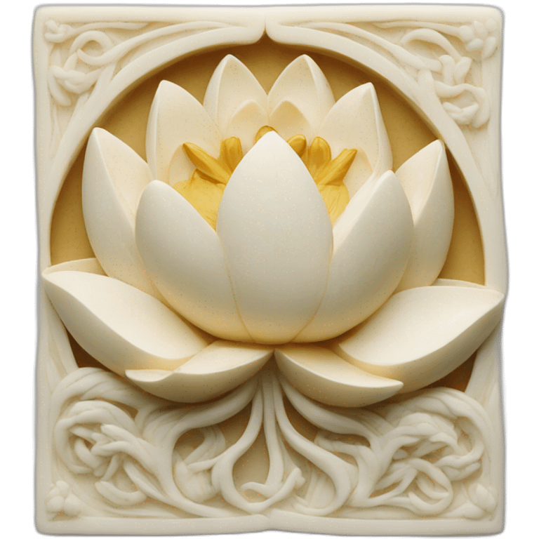 Lotus on the ivory emoji