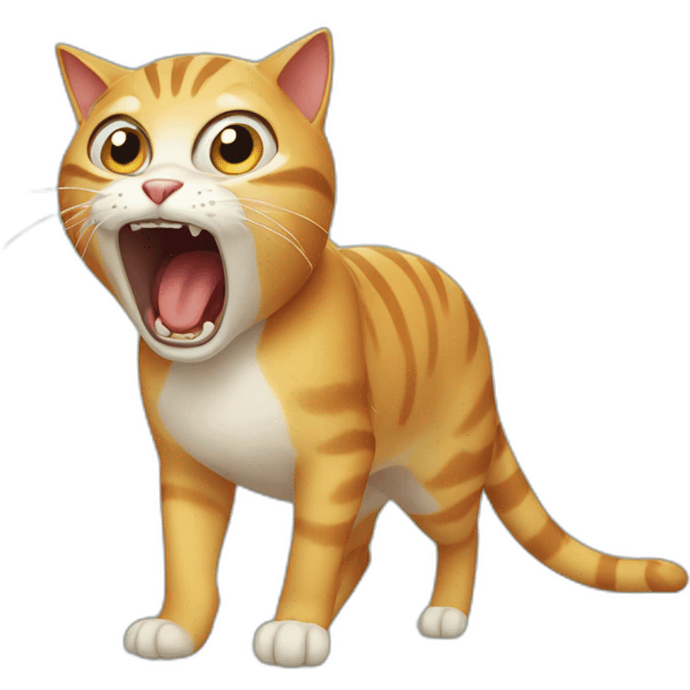 screaming cat emoji