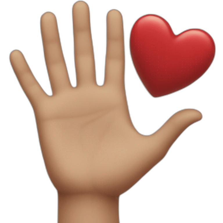 Coeur avec les mains emoji