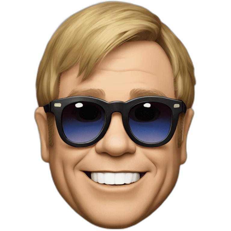 elton john at glastonbury emoji