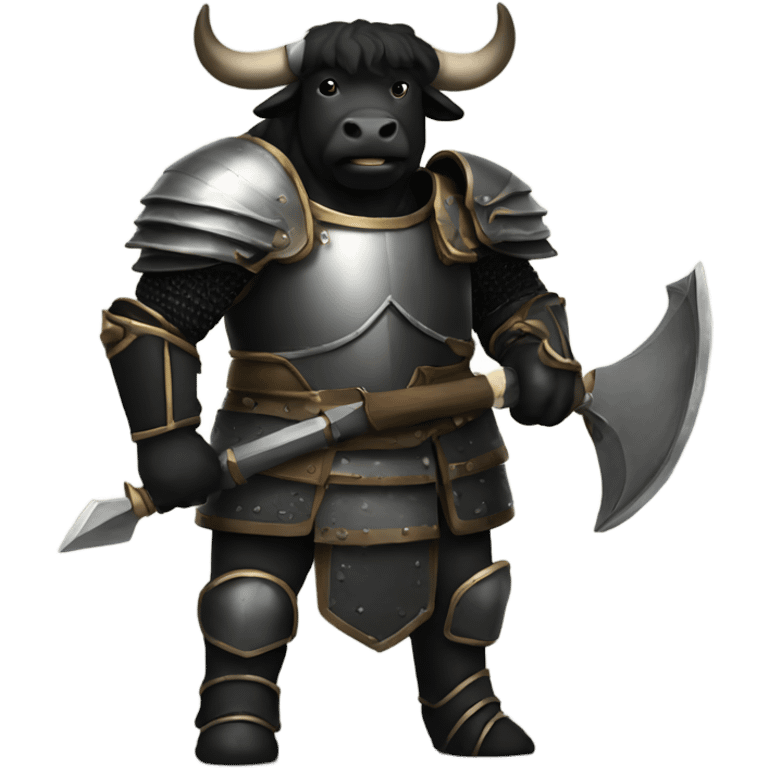 black ox in armor emoji