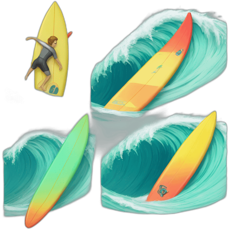 “SURF” with color code 311c emoji