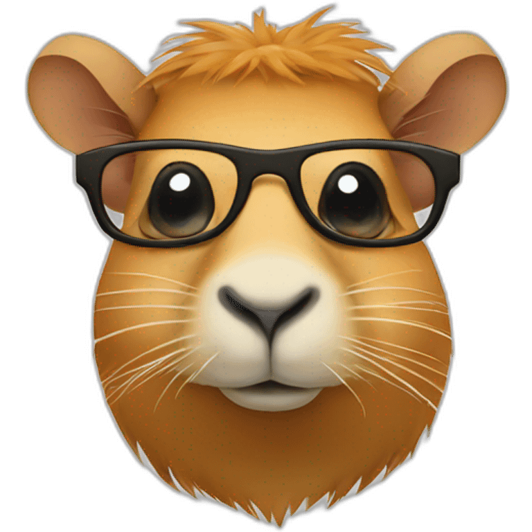 capivara con lentes emoji