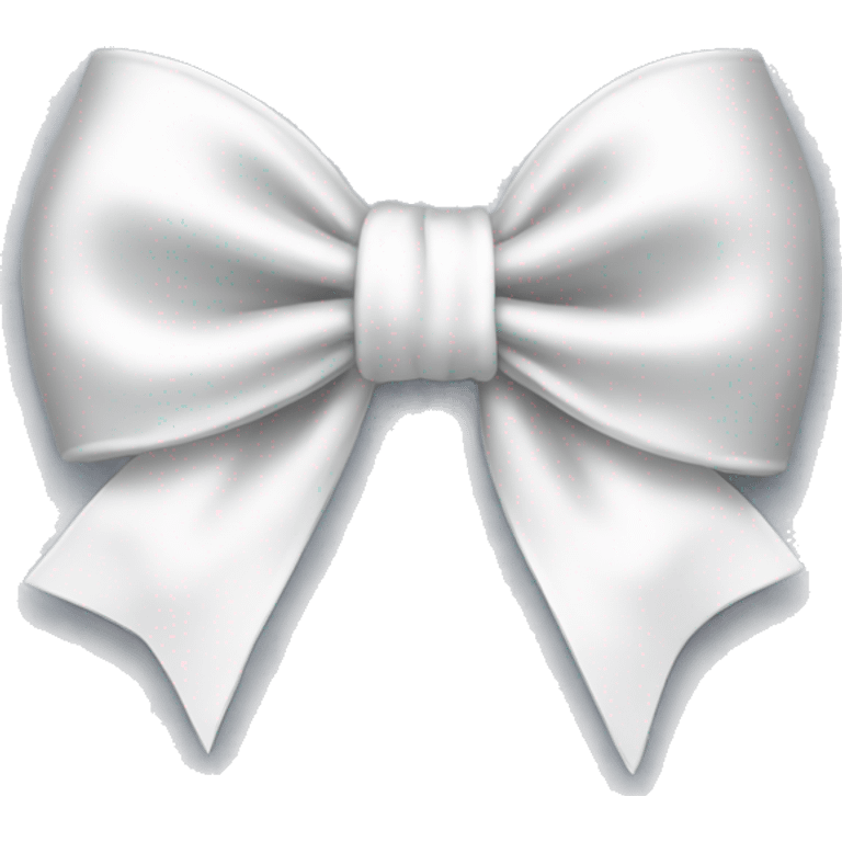 white satin bow emoji