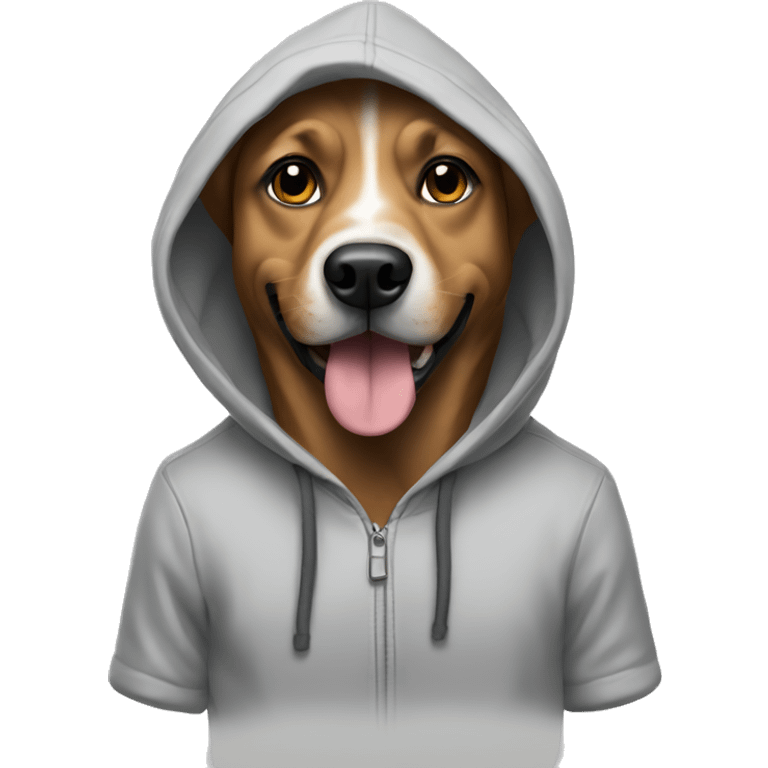 Dog with a hoodie  emoji