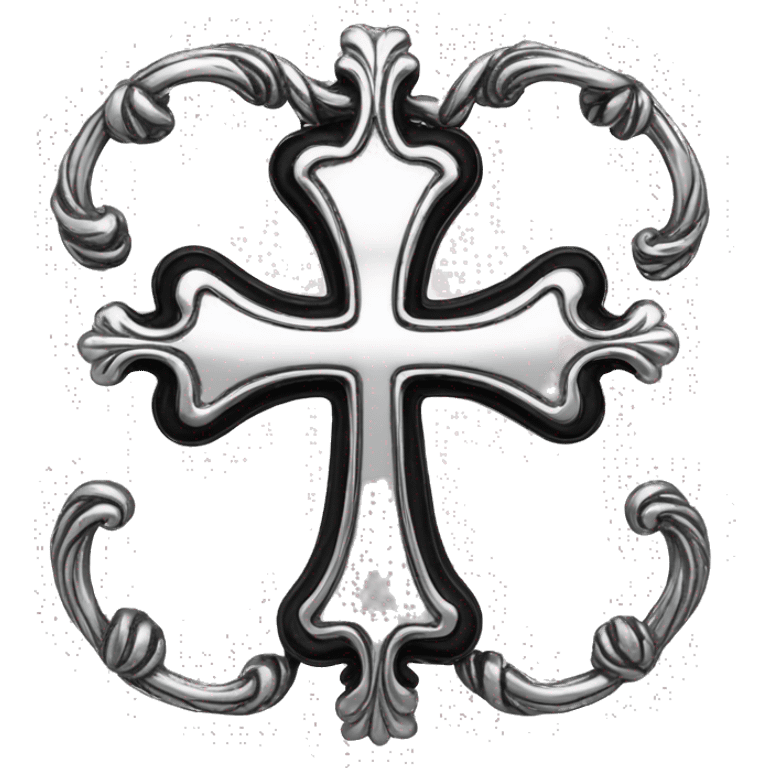 chrome hearts cross emoji