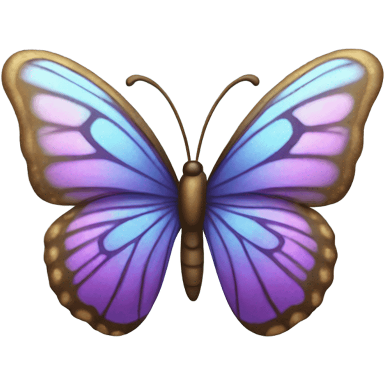 Butterfly with shimmer emoji