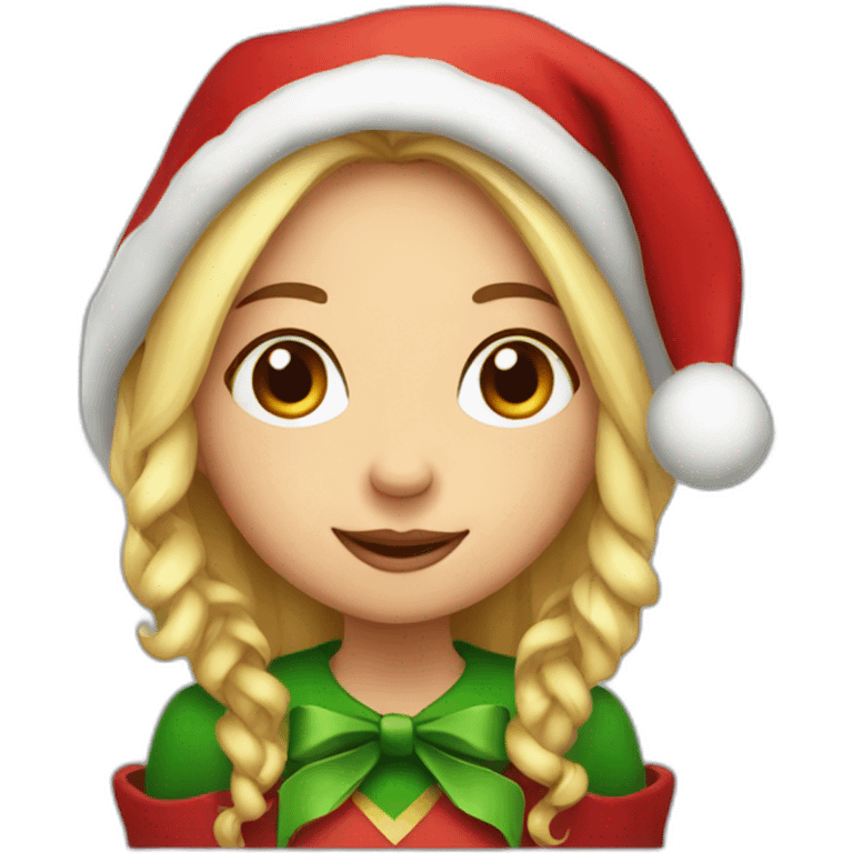 Christmas elf girl emoji