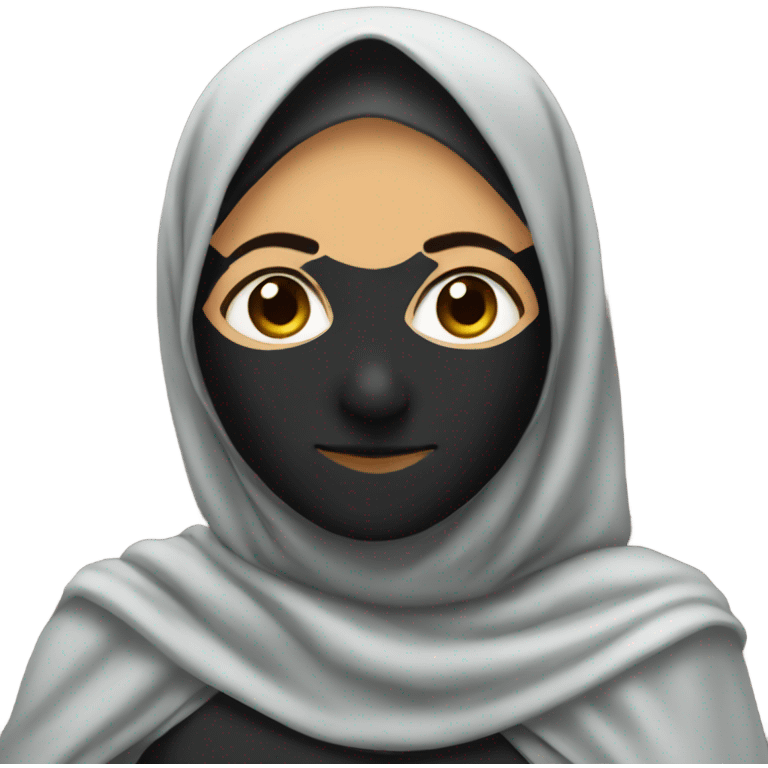 Batman with a hijab emoji