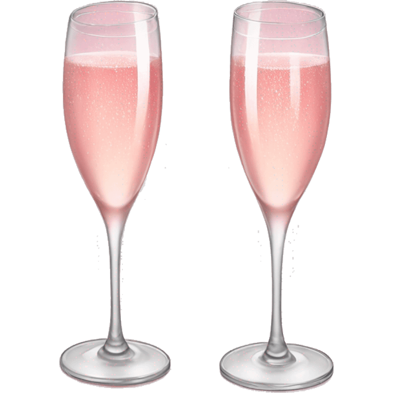 pretty pink champagne glasses emoji