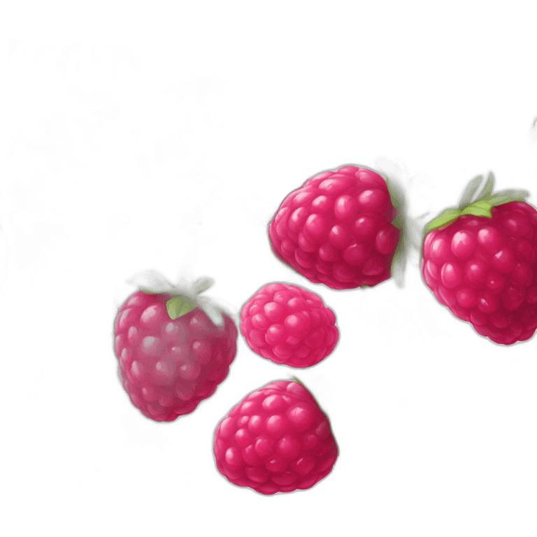 Une framboise et une myrtille emoji