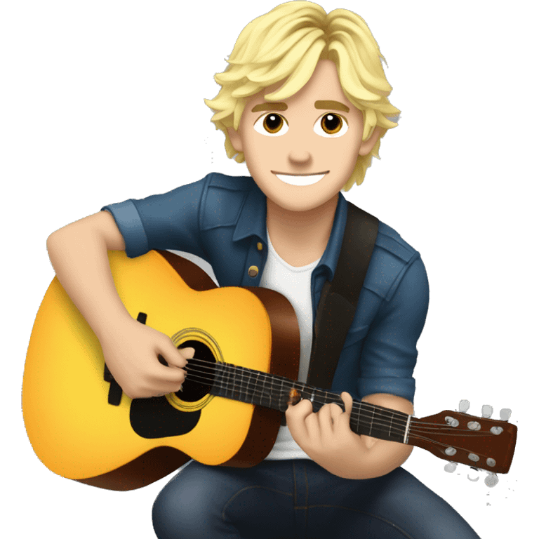 Ross Lynch and guitar  emoji