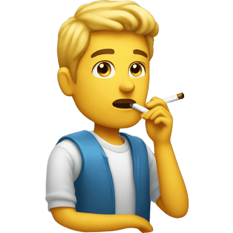 Person smoking cig emoji