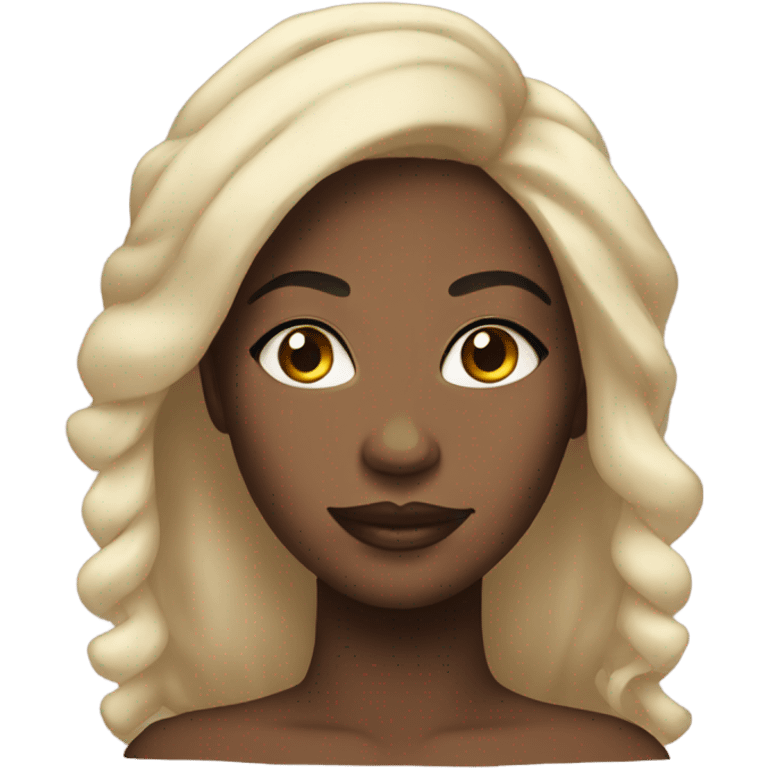 Black pretty woman emoji