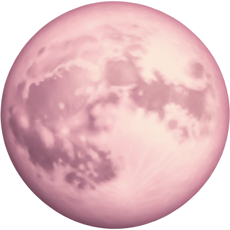 pastel pink moon emoji