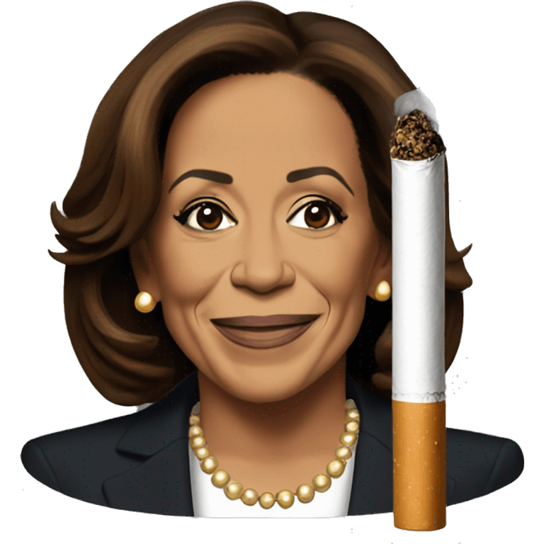 kamala harris cigarette emoji