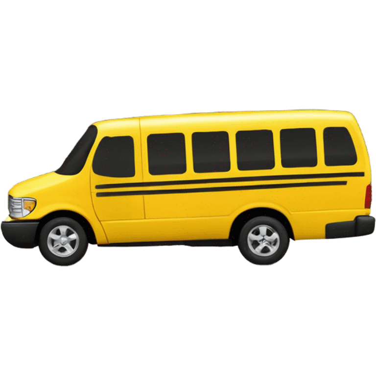 Minivan school bus emoji