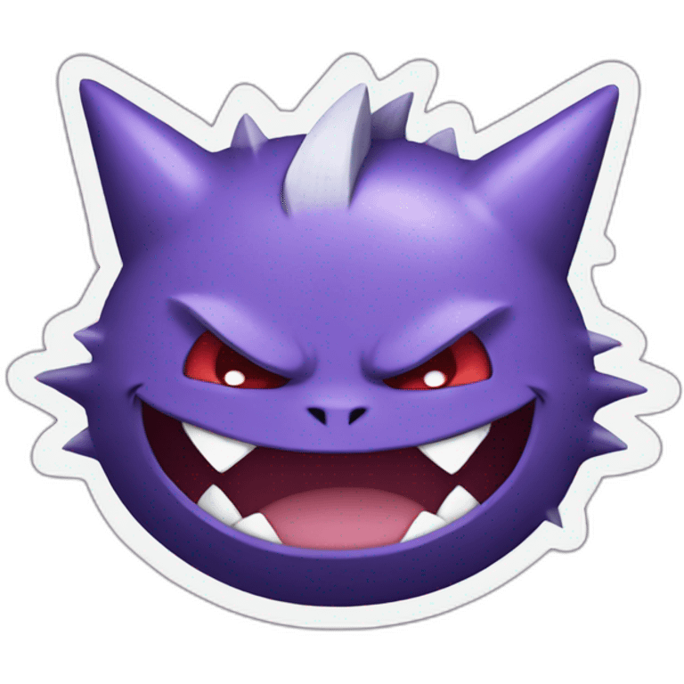 Gengar pokemon grin emoji