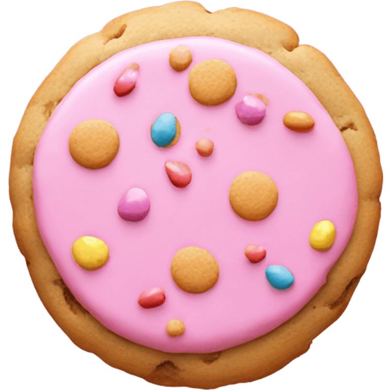 pink cookie emoji