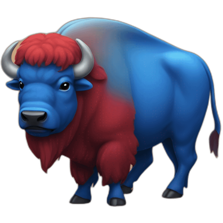 Red/Blue Bison emoji