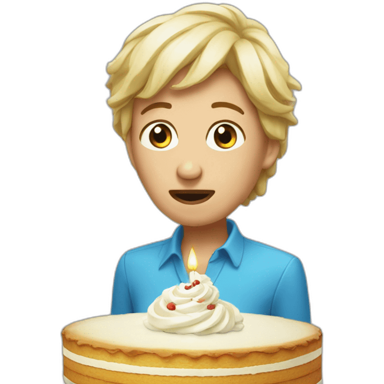 un gateau qui pleure emoji