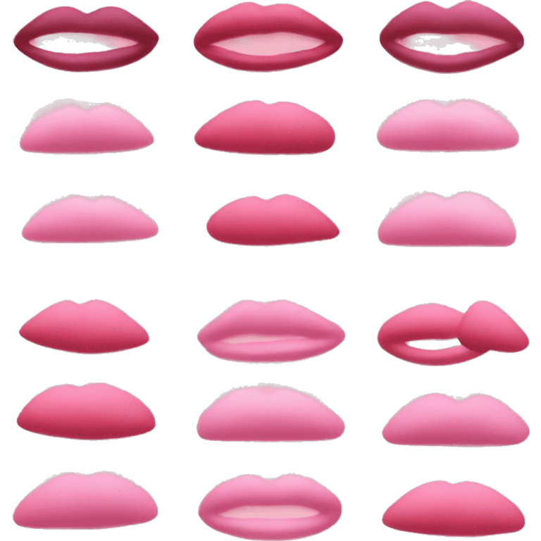 “A pink kiss mark emoji, similar to 💋, but in a soft pink shade.” emoji