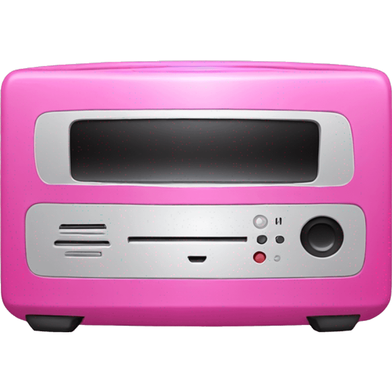 Pink DVD player emoji