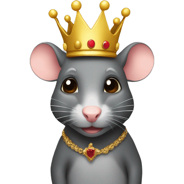 rat with a crown emoji emoji