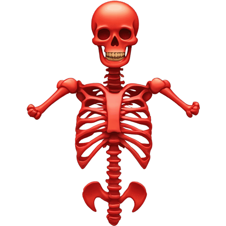 Red skeleton  emoji