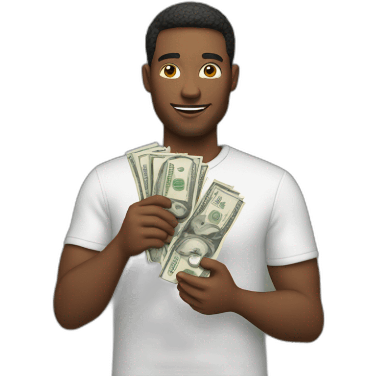 Man holding money  emoji