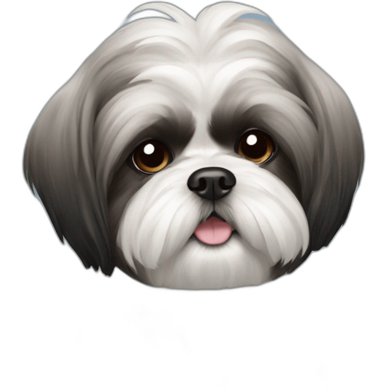 Shih tzu black  emoji