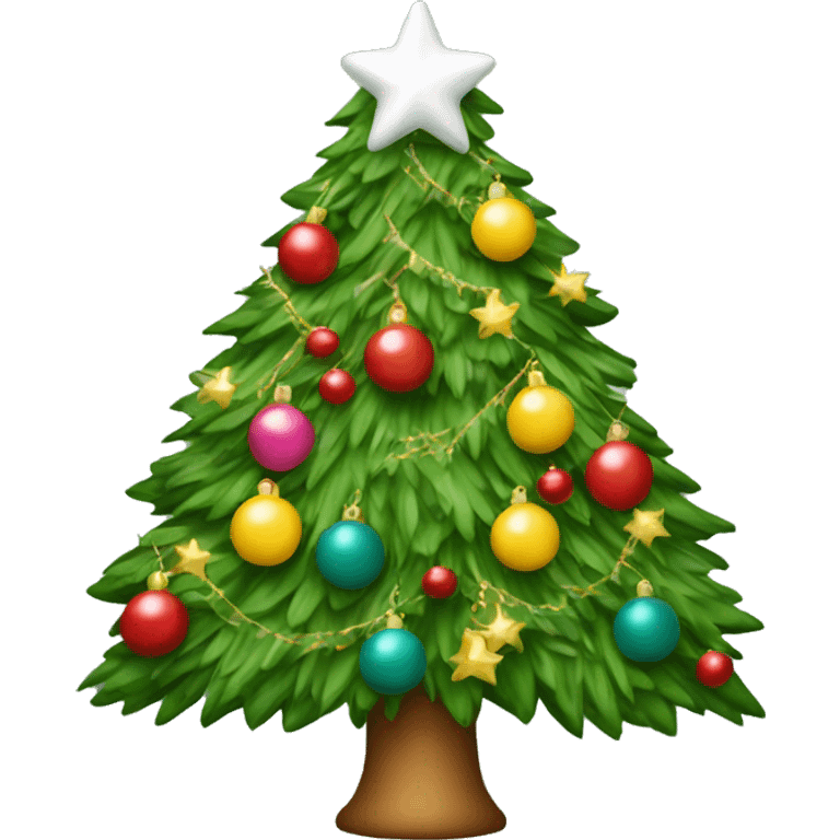 Decorated Christmas tree  emoji