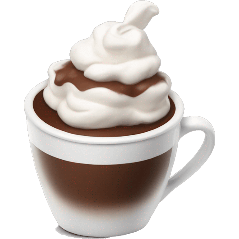 Hot chocolate with whipped cream emoji